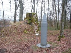 copie - béton d'obus de 380mm,tiré sur Verdun